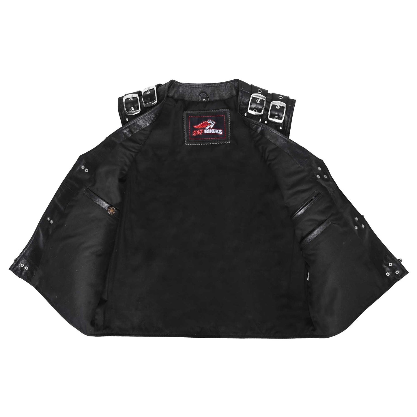 Musta Nahkaliivi Soljilla 300-1008