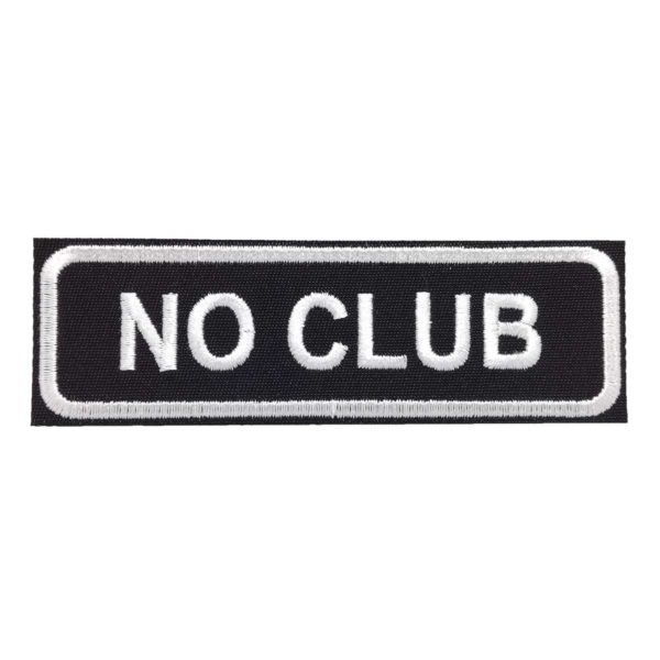 NO CLUB Kangasmerkki - NO CLUB Patch
