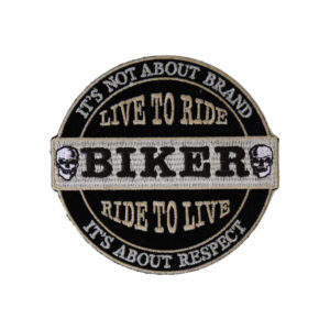 It's Not About Brand, It's About Respect Biker Kangasmerkki - Patch - 10x10cm