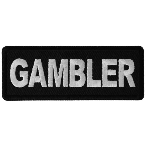 Gambler Kangasmerkki - Patch - 10x4cm